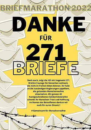 Briefmarathon 2022 Danke!